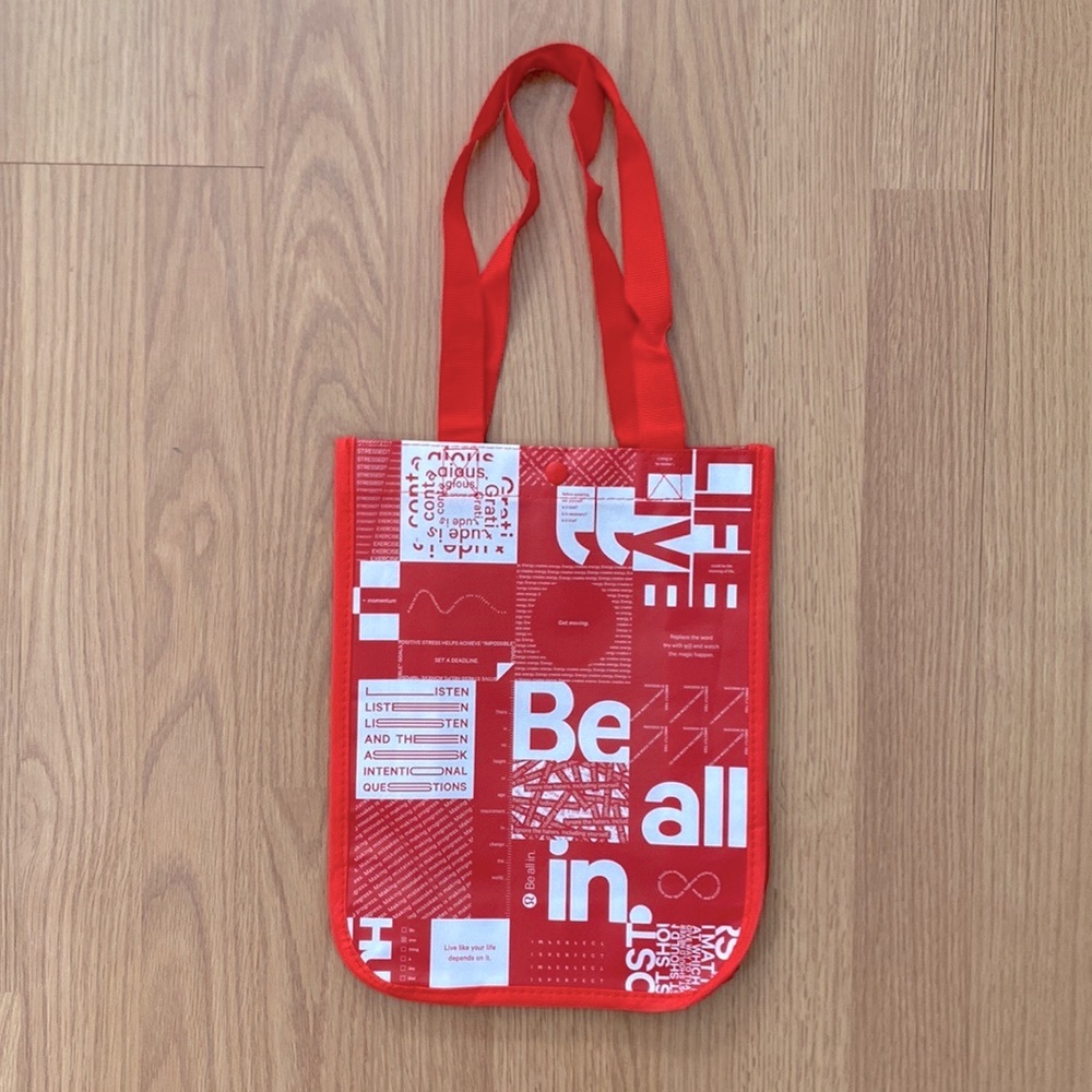 ❤️ One Small Brand New Lululemon Tote Bag